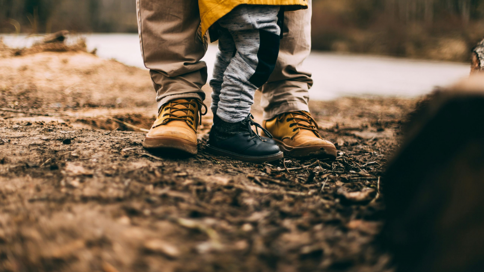 Parent and child outside