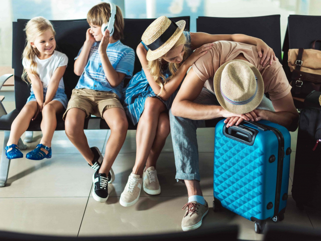 Couple reflecting on relationship struggles after family holiday