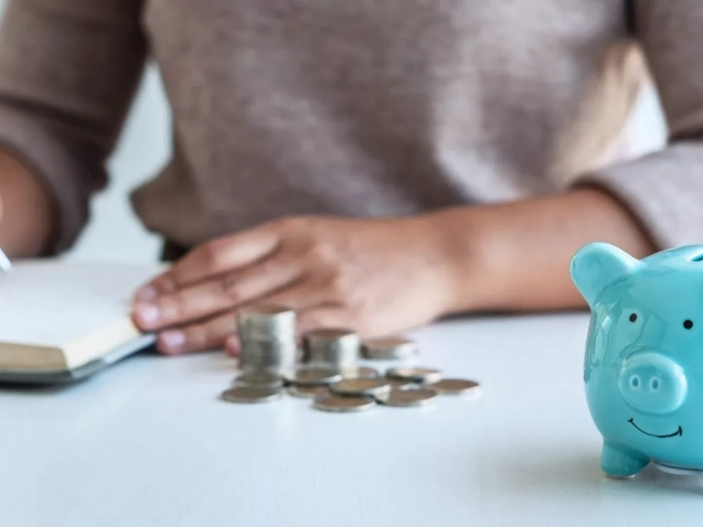 Unmarried couple reviewing financial documents together