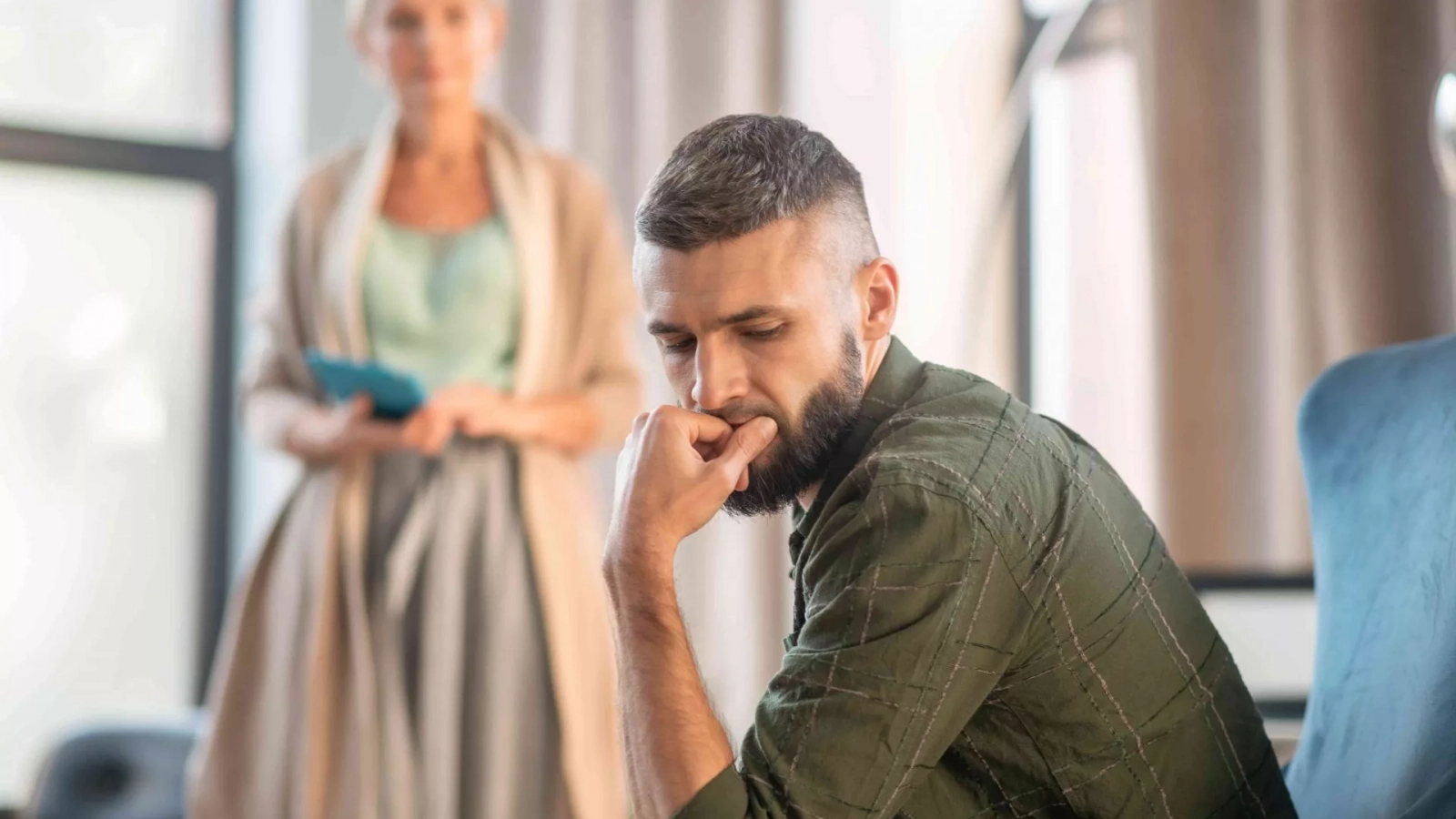 Couple receiving legal advice about civil partnership dissolution in the UK